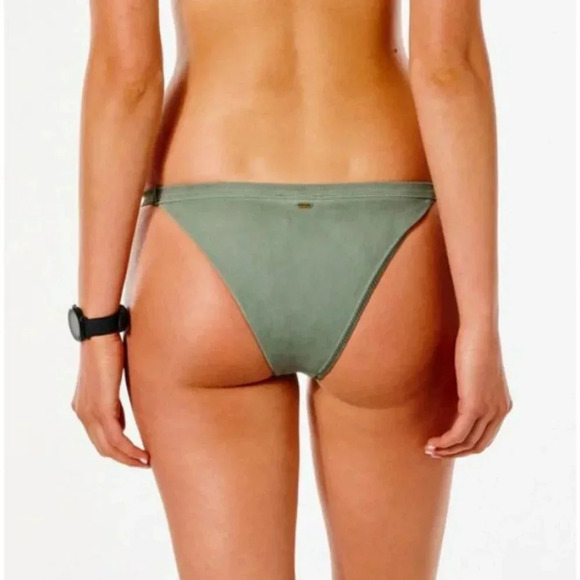 Rip Curl Surf Gypsy Banded Bikini Bottoms, olive - Picture 3 of 6
